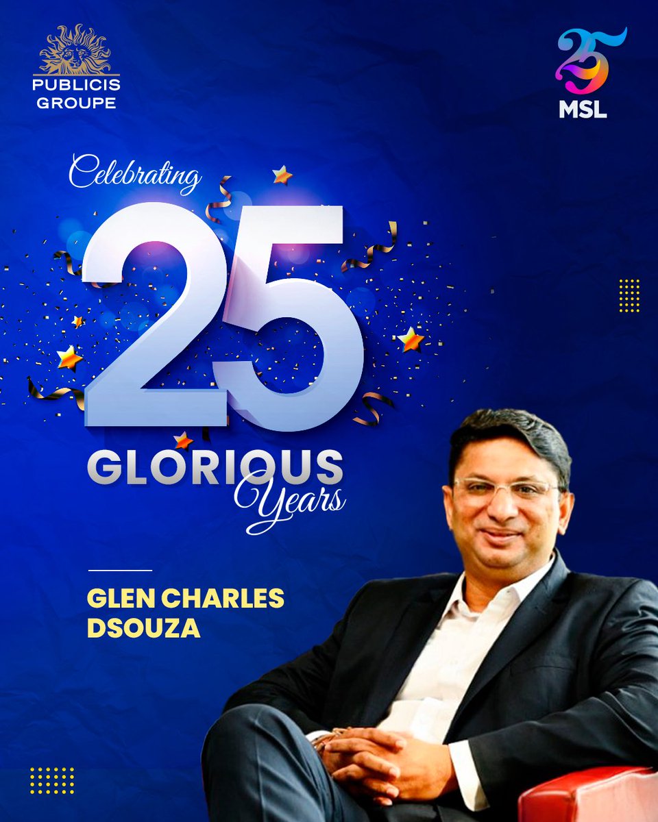 Thank you for your quarter-century long contribution to MSL, <a href="/Glenvdsouza/">GD’souza</a>! 🥳