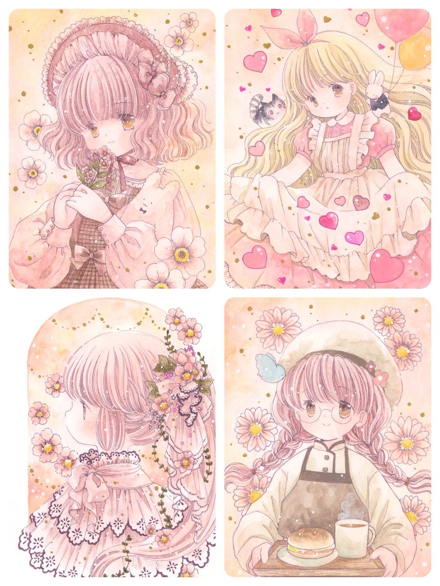 ハッピーピンク展にフレームレス原画4点で参加します
どうぞよろしくお願いします☺️

会期 4/15(土)〜4/27(日)
場所 がふぅ恋猫様(@gafukoineko)
   福井県

 #ハッピーピンク展 