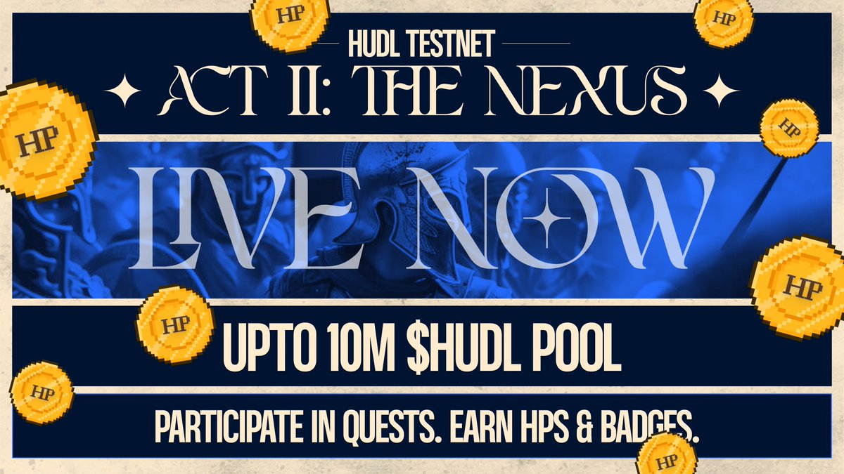 huddle01com's tweet photo. 🪙 What are Huddle Points aka HPs? 

Huddle Points (HPs) are reward points earned when you contribute to the HUDLverse by participating in our gamified testnet. 

These HPs will translate to various rewards and onchain perks in upcoming phases. https://t.co/BsnprTo31a