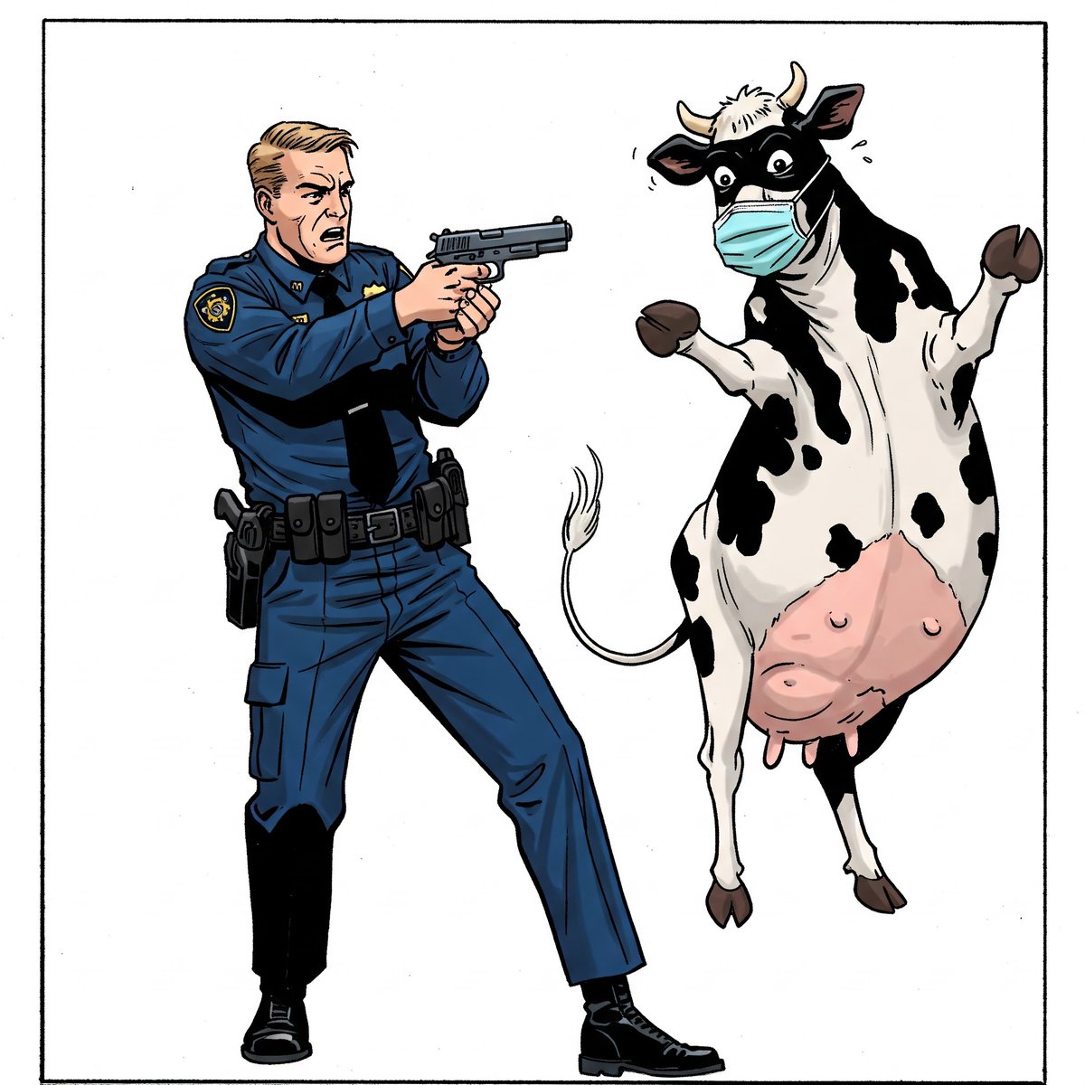 Kahraman Emniyet Güçleri Et Süt açısından faydalı bir ineği daha gaz çıkardığı için etkisiz hale getirdi. 
#iklimtasmasınahayır