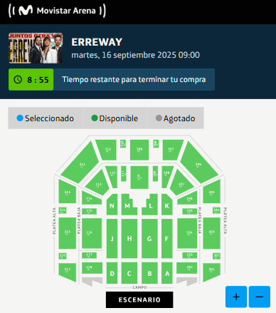 SFV_Cinema's tweet photo. 🏟️ ERREWAY 🏟️

📅 16 de septiembre en Movistar Arena
💵 Precios finales oficiales (service incluido)

🎟️ Campo Sentado: desde $103.500 ARS hasta $138.000 ARS
🎟️ Plateas Bajas: desde $92.000 ARS hasta $115.000 ARS
🎟️ Plateas Altas: desde $57.500 ARS hasta $69.000 ARS https://t.co/hdaJAnkOno