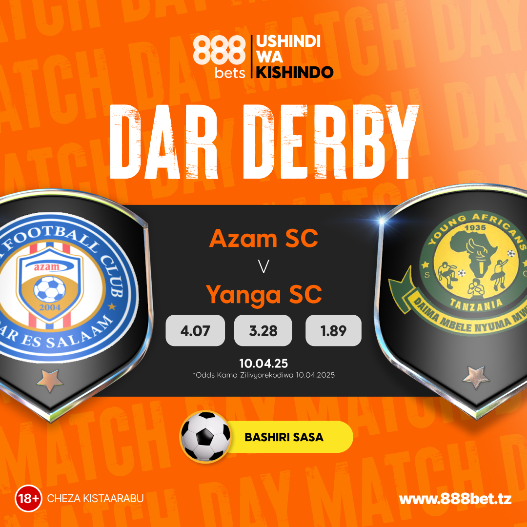 Correct score inaweza kuwaje?
Watu 10 wa mwanzo hapa kutupa Jibu sahihi kusepa na Tsh. 8,888 
⚽️ Hakikisha unaweka Mkeka wako na ku tag watu wawili
⚽️ Like, Retweet na Share Post