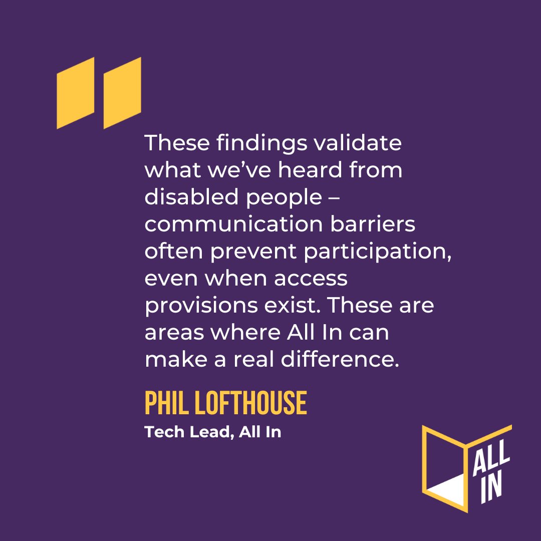The Access Culture survey by Indigo Ltd provides crucial insight as All In prepares to roll out later this year.

Read more: bit.ly/3XSr0VY