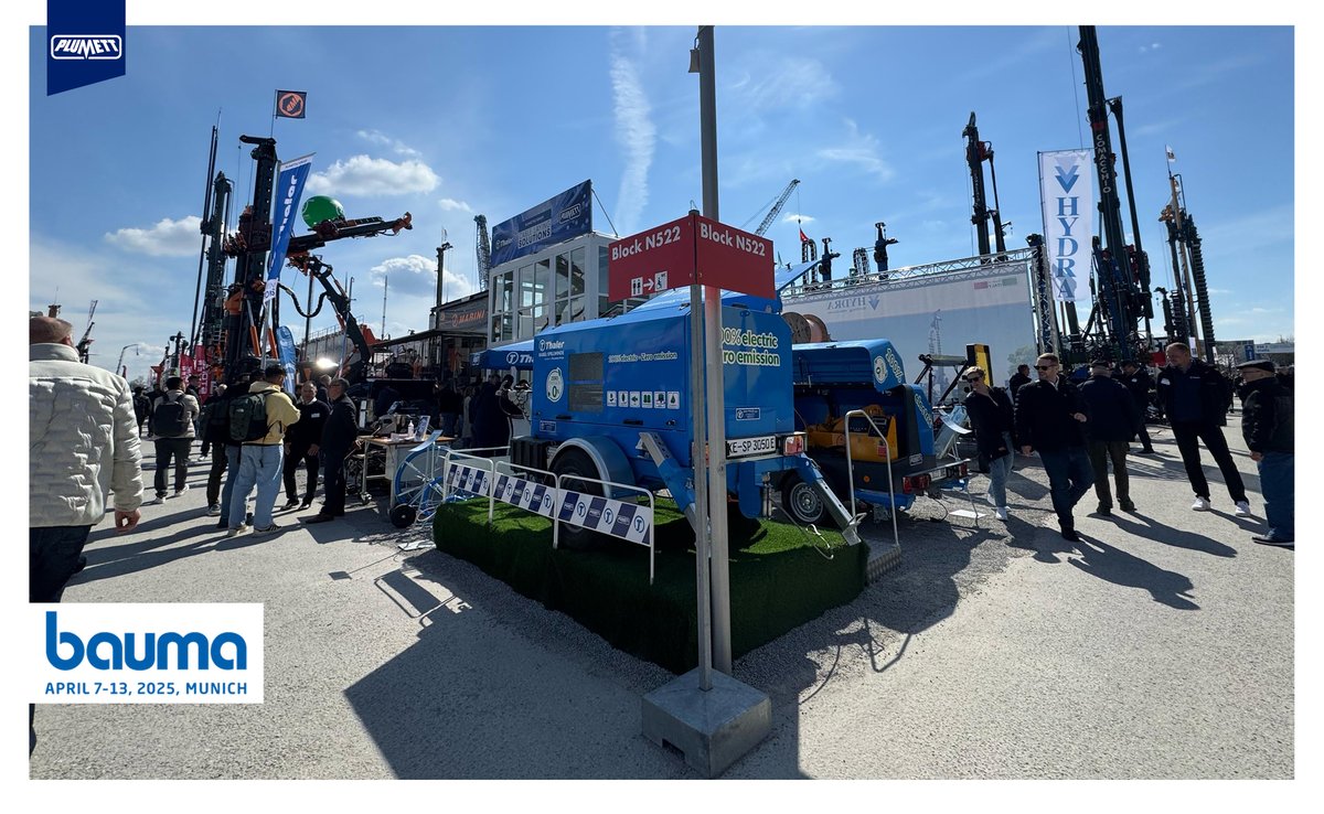 plumettazSA's tweet photo. Bauma 2025 comes to an end!
Thank you to all our visitors and customers who came to see us, to all our employees for their unfailing commitment , to our partners for making this an exceptional event , and to the organizers of Bauma that lived up to expectations! 
See you in 2028! https://t.co/UQXqroQ1cx