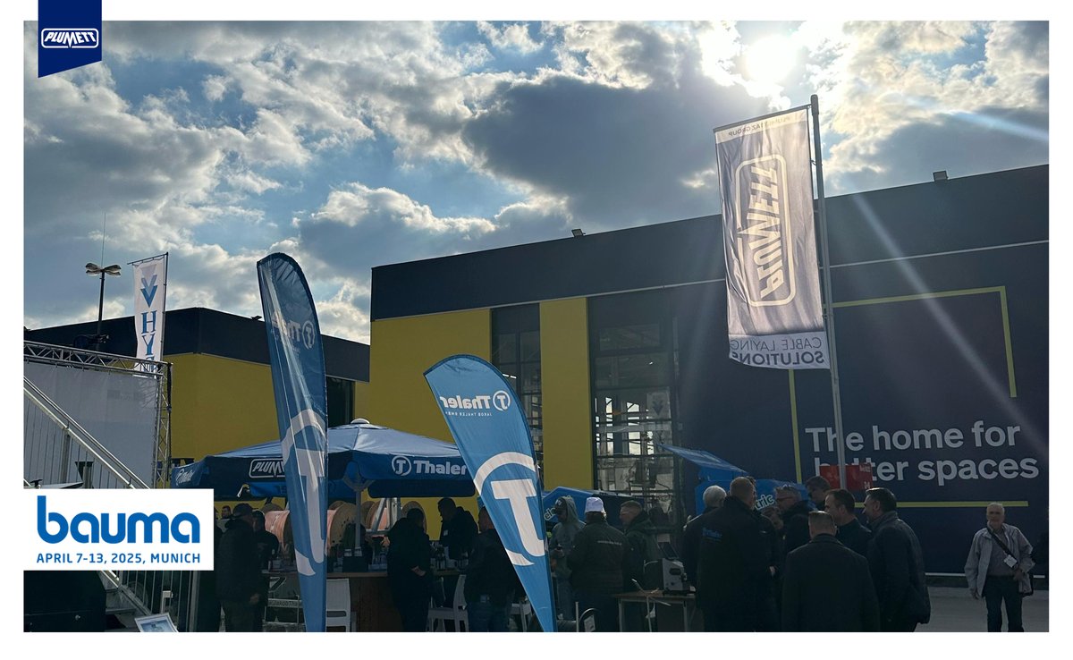 plumettazSA's tweet photo. Bauma 2025 comes to an end!
Thank you to all our visitors and customers who came to see us, to all our employees for their unfailing commitment , to our partners for making this an exceptional event , and to the organizers of Bauma that lived up to expectations! 
See you in 2028! https://t.co/UQXqroQ1cx