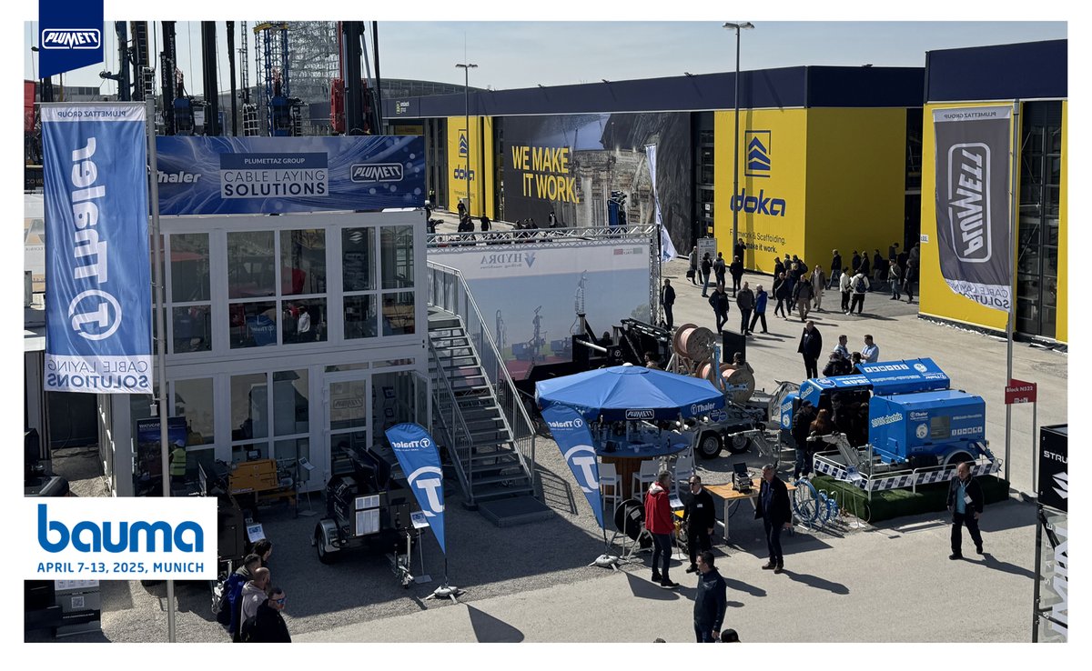 plumettazSA's tweet photo. Bauma 2025 comes to an end!
Thank you to all our visitors and customers who came to see us, to all our employees for their unfailing commitment , to our partners for making this an exceptional event , and to the organizers of Bauma that lived up to expectations! 
See you in 2028! https://t.co/UQXqroQ1cx