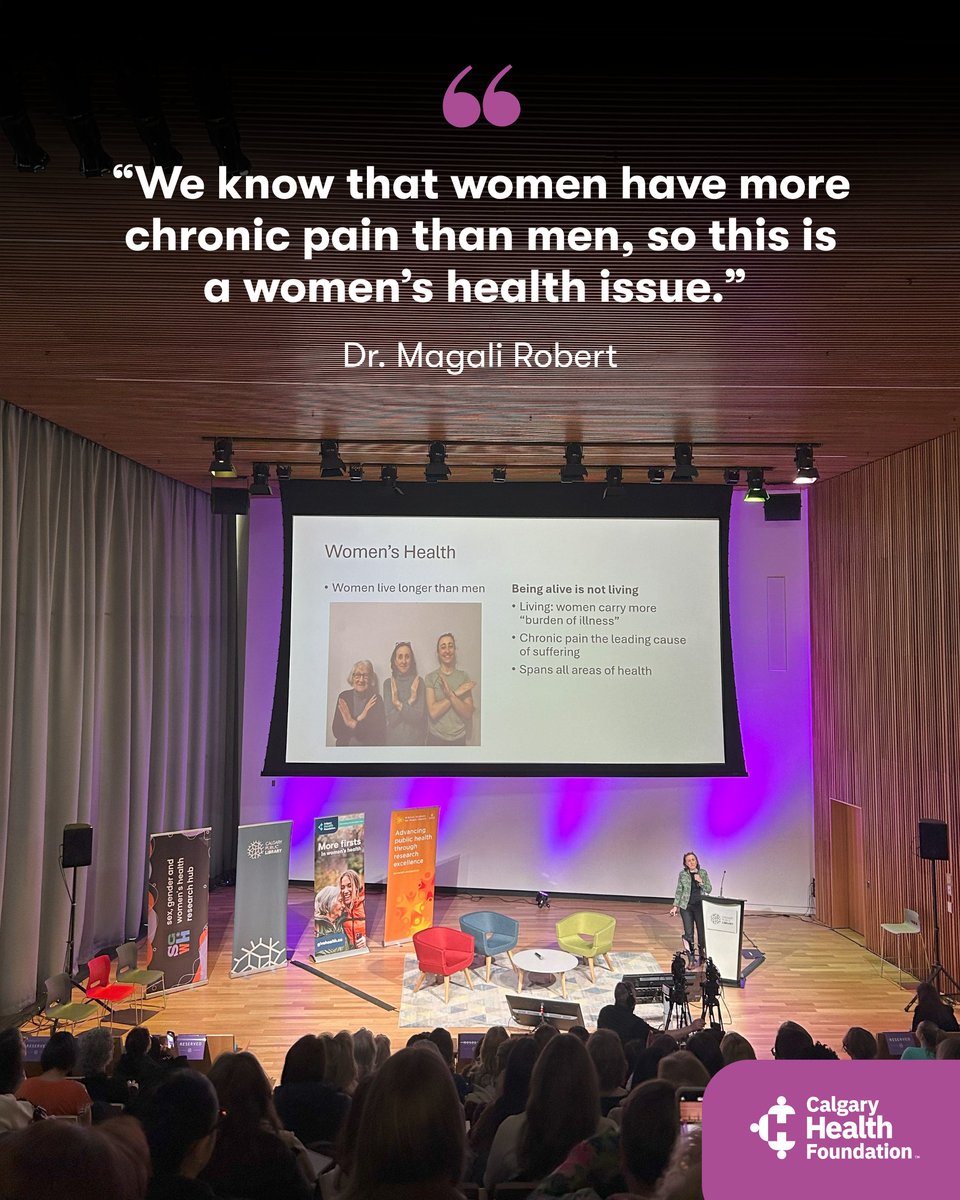 Dr. Magali Robert was one of the speakers at the Women’s Health Symposium, an event that brought together Calgary’s leading specialists to raise awareness about women’s health conditions.
🎥 Watch Dr. Robert’s talk here: loom.ly/A-Pq4-Y 
#WomensHealth #ChronicPain
