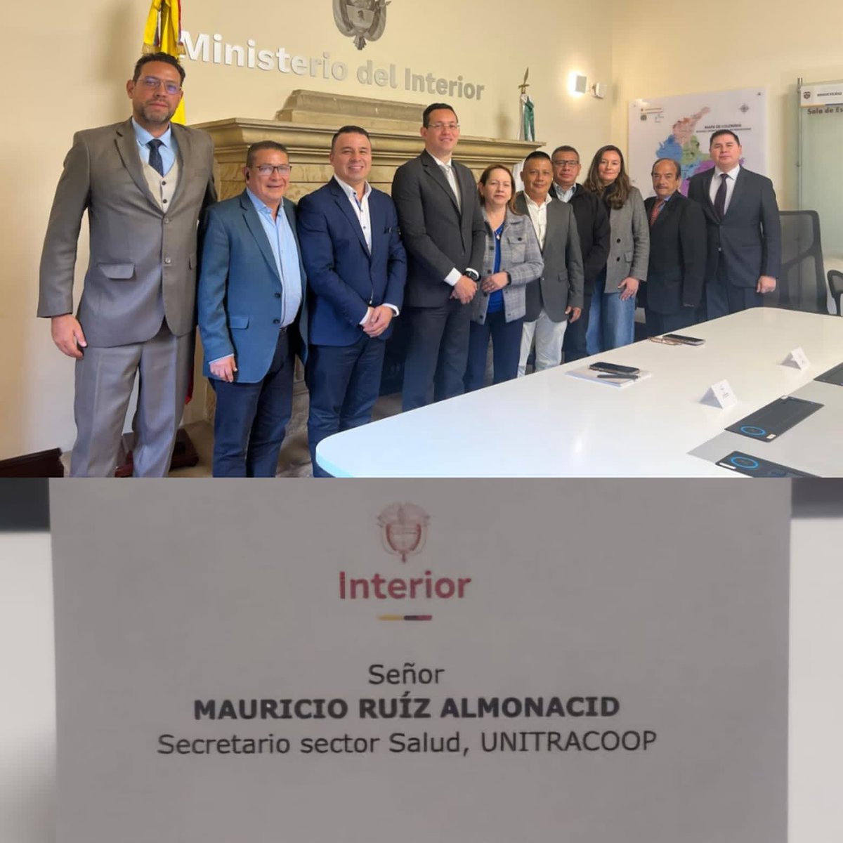 somosunitracoop's tweet photo. UNITRACOOP participó en reunión con el Viceministro del Interior, representando a los Trabajadores del Sector Salud. https://t.co/CcTlDfFHYI