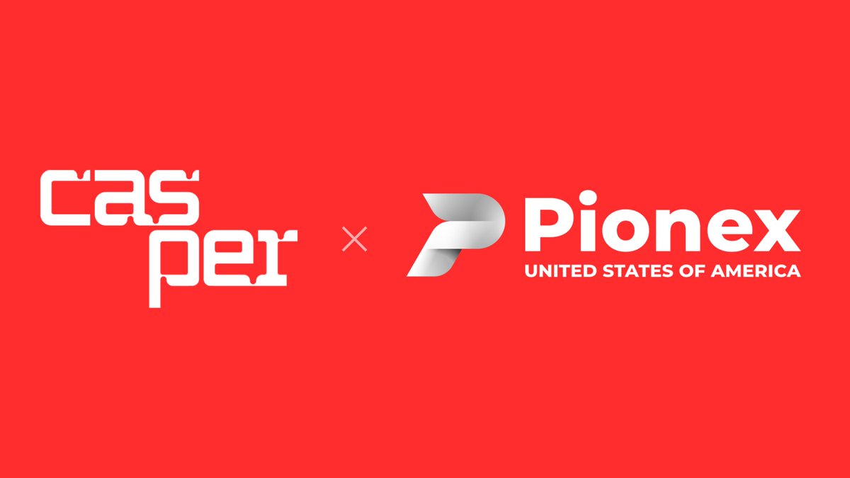 Casper_Network's tweet photo. We’re excited to announce $CSPR is now listed on @PionexUS.

This listing marks another step forward in expanding access to the Casper Network for users and builders across the 🇺🇸 United States 🇺🇸.

🚀Trade with powerful precision on #PionexUS!.
💥Avail of auto-trading bots, low fees, and 24/7 support!

 👉 https://t.co/0SHLLdzvcM