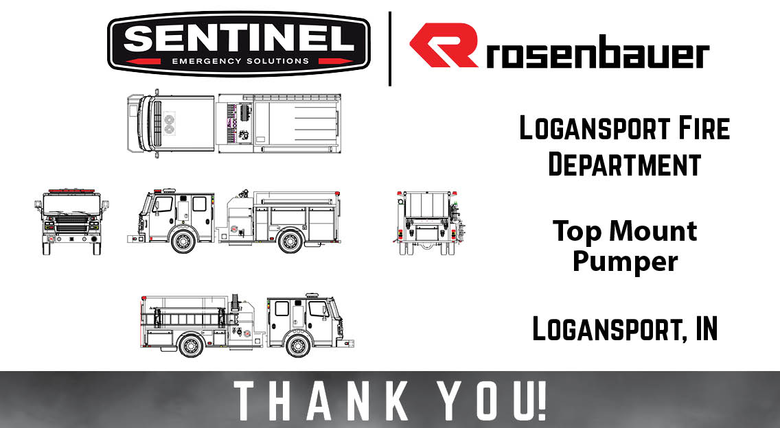 NEW ORDER!
The Logansport Fire Department in Logansport, IN just ordered this <a href="/rosenbauerus/">Rosenbauer America</a> Top Mount Pumper! Thank you to Chief Miller and the firefighters of Logansport FD. This pumper will be the 1st Rosenbauer for the department! 
sentineles.com/logansportpump…