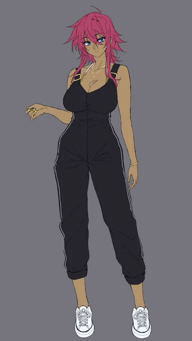 下は水着みたいなの着て後は布一枚のうちの子の私服ラクガキ 