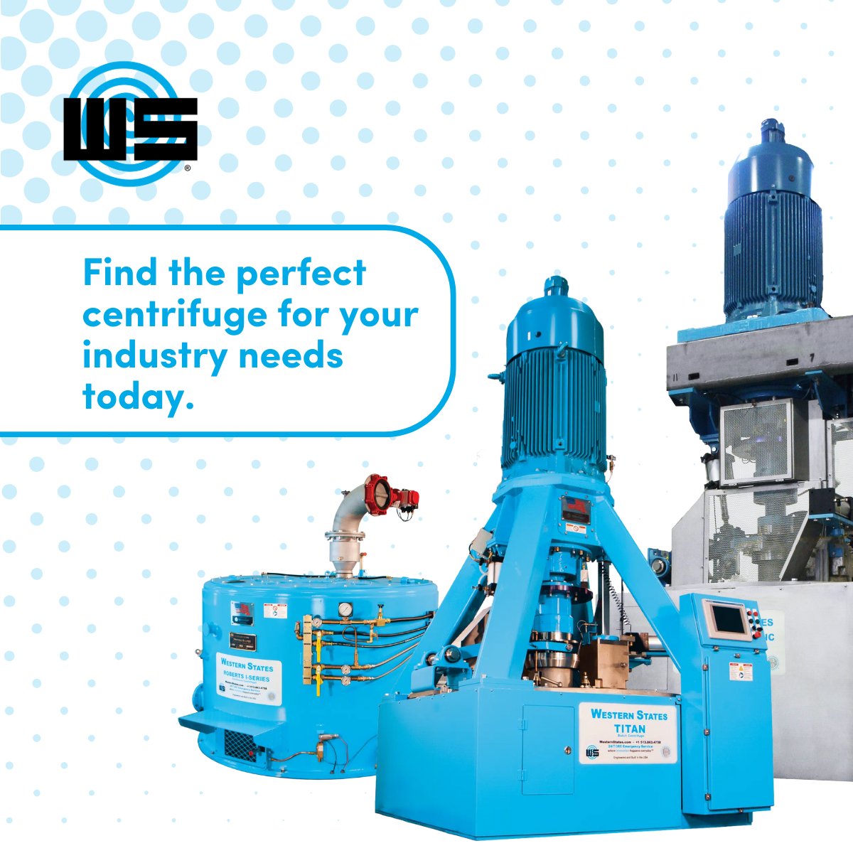 WSInnovation's tweet photo. We don’t just build centrifuges—we engineer solutions that boost efficiency &amp; reliability across industries. Discover yours: https://t.co/rCXlkZEJOh
#CentrifugeTechnology #IndustrialInnovation https://t.co/1JfGJm2yTQ