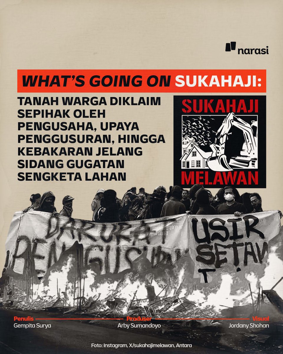 NarasiNewsroom's tweet photo. Kasus tanah warga diklaim sepihak ada lagi??? Di Bandung lagi??? 😭😭😭

| Narasi Daily https://t.co/tkzwOp8xuH