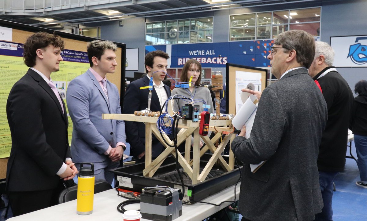 Last week, we celebrated engineering excellence at the Annual Engineering Capstone Exhibition and Competition! Over 300 students across 70 teams showcased their final-year capstone projects — the result of eight months of hard work.
See the projects here: engineering.ontariotechu.ca/current-studen…