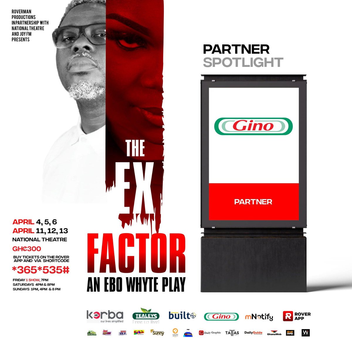 WildoutGlobal's tweet photo. Acknowledgement time!! Sponsors: Korba, Gino Tomato Mix, Tealeys Tea, and OCM Cereals. Thanks for making The Ex Factor possible! Tickets: GHC300 via *365*535# or https://t.co/uOC8yEqtgH. #TheExFactor https://t.co/lPUpsmEszT