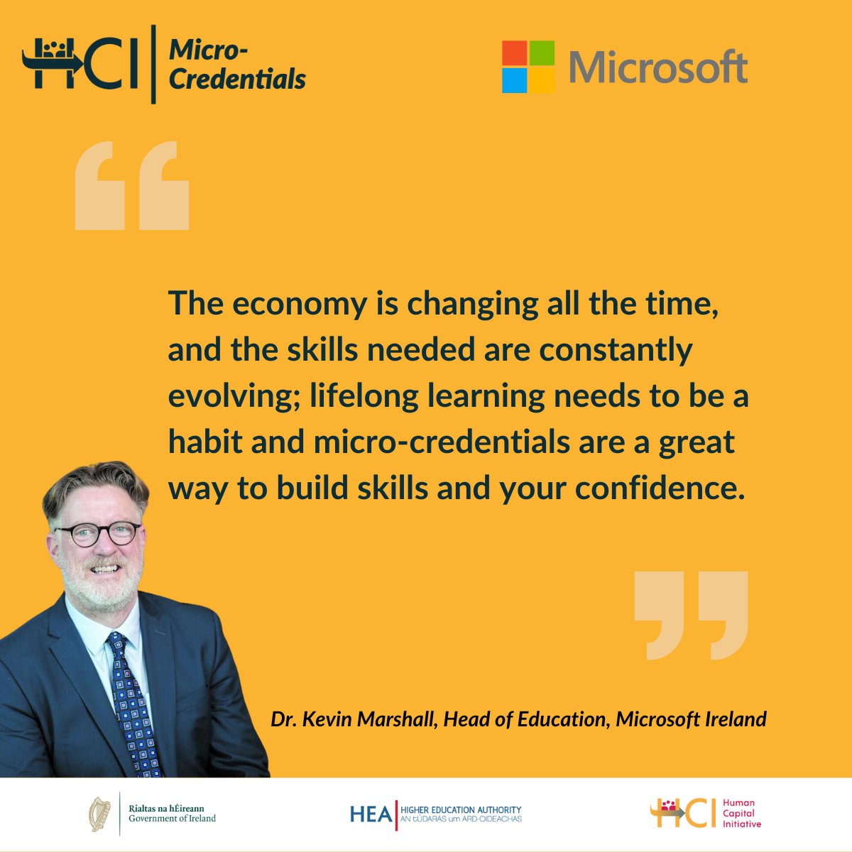 Over 14,000 places across 654 courses are now on offer as part of the Micro-Credentials Learner Fee Subsidy.

Courses are available across various industries in 15 participating higher education institutions nationwide.

To find out more, visit: hea.ie