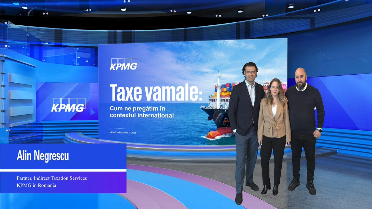 Vă mulțumim că ați fost alături de noi la webinarul KPMG în România "Taxe vamale: Cum ne pregătim în contextul internațional", în cadrul căruia am analizat împreună implicațiile creșterii tarifelor vamale impuse de Statele Unite. VIDEO linkedin.com/feed/update/ur…