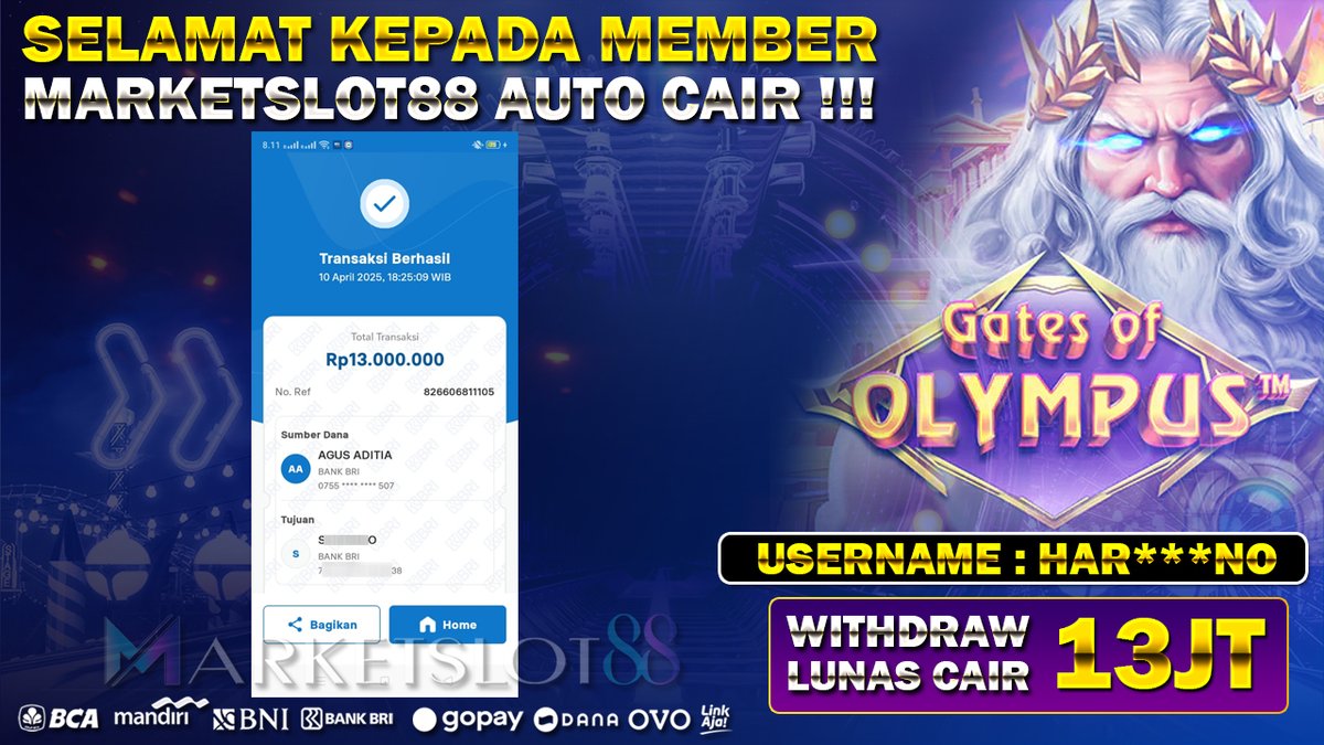 marketslot88's tweet photo. SELAMAT BUAT MEMBER KAMI JP 13 JUTA LUNASSS 💯

Link  : https://t.co/NDDtwsYpcd

💯 LINK MAIN ADA DI BIO 💯

#marketslot88 #situsmarketslot88 #agenmarketslot88 #bandarmarketslot88 #situsjudionline #situsgacoronline #slotgacoronline #judionlineterpercaya https://t.co/4KW6zVRbL0