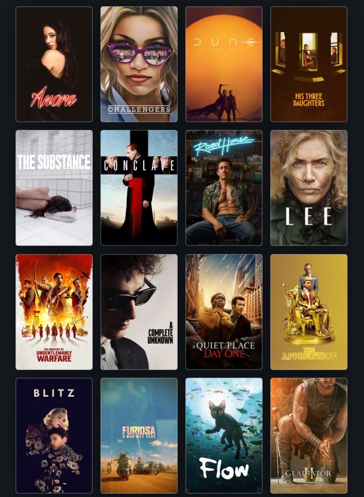 SceneItCast's tweet image. We have 60 reasons to check out these 31 films from 2024. Vote now for the winners of this year’s Scene-It Cast Awards!!