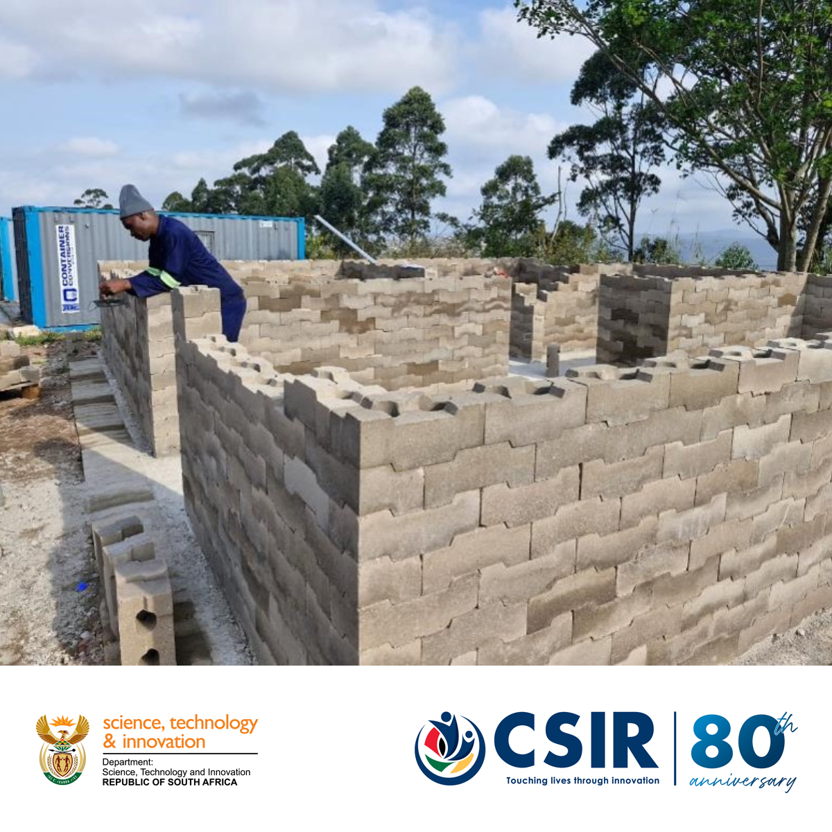 CSIR 🇿🇦 (@csir) on Twitter photo Media invite: On Friday 11 April 2025, #TeamCSIR, an entity of the <a href="/dstigovza/">DEPARTMENT OF SCIENCE,TECHNOLOGY & INNOVATION</a>, in collaboration with Use-It and Key Bricks, will host a ribbon-cutting ceremony for a low-cost RDP demonstration house constructed using an innovative prototype brick made from 70% recycled materials Media invite: On Friday 11 April 2025, #TeamCSIR, an entity of the <a href="/dstigovza/">DEPARTMENT OF SCIENCE,TECHNOLOGY & INNOVATION</a>, in collaboration with Use-It and Key Bricks, will host a ribbon-cutting ceremony for a low-cost RDP demonstration house constructed using an innovative prototype brick made from 70% recycled materials
