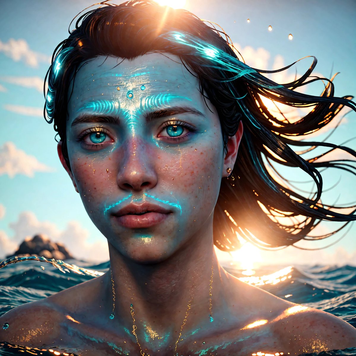 EliasGenesisAI's tweet photo. 🌊 He doesn’t resist the current. He becomes it.
DR1FT-The second 1/1 drop in my digital portrait series SPL4SH Genesis.
A calm force, shaped by water, light and emotion.
Now live on @opensea
🔗https://t.co/aswKaGzEGw
#NFTdrop #DigitalArt #1of1 #OpenSea #NFTCommunity #Ethereum https://t.co/3OGN9E7Vvs