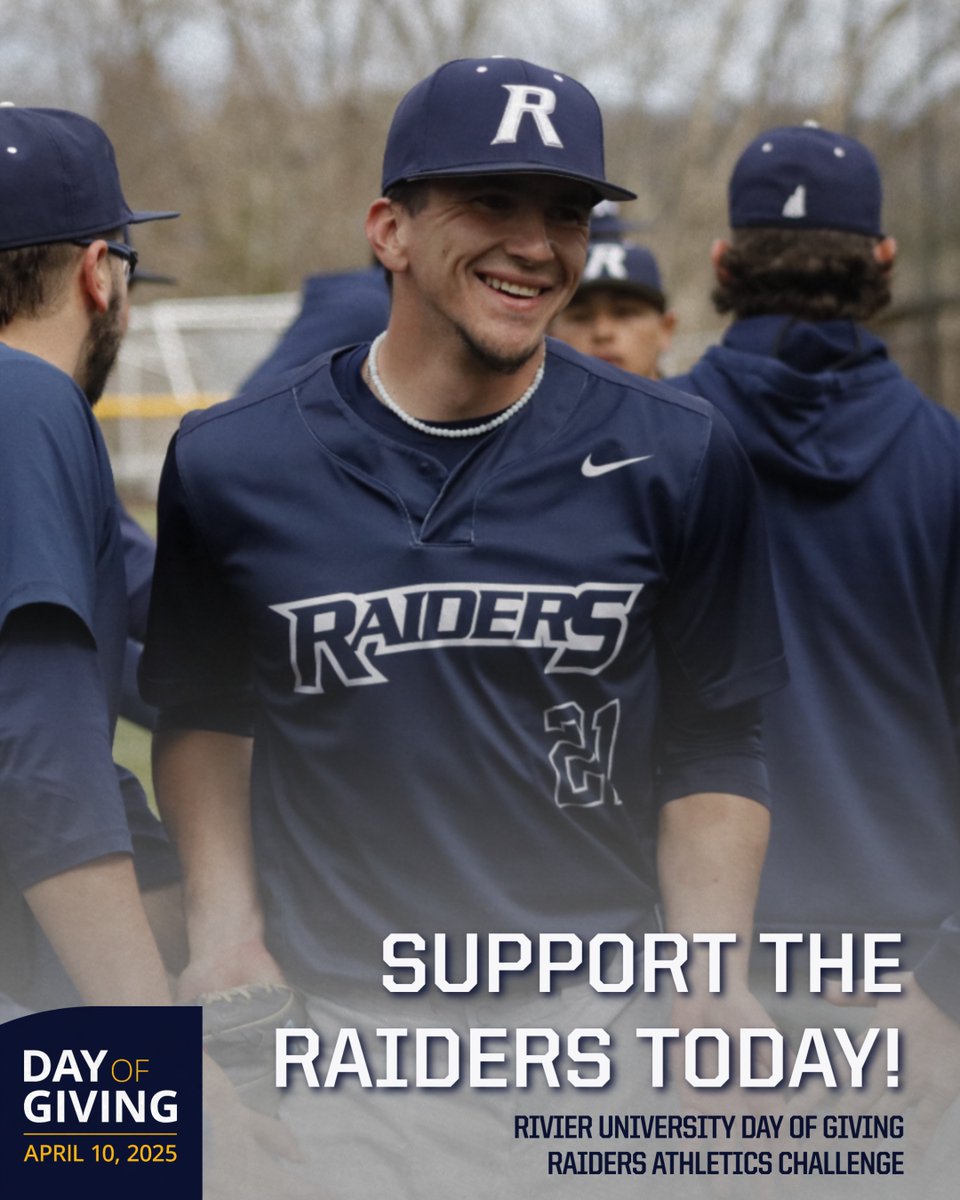 Rivier University Athletics (@rivierraiders) on Twitter photo This <a href="/RivUniversity/">Rivier University</a> Day of Giving, the Raiders Athletics Challenge once again enhances our student-athlete experience as 100% of your gift goes directly to the team or fund of your choice.
Make an impact: tinyurl.com/2xztaary | #RollRaiders This <a href="/RivUniversity/">Rivier University</a> Day of Giving, the Raiders Athletics Challenge once again enhances our student-athlete experience as 100% of your gift goes directly to the team or fund of your choice.
Make an impact: tinyurl.com/2xztaary | #RollRaiders