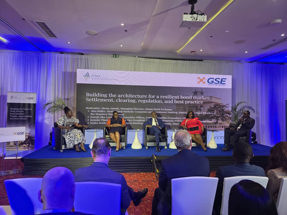 gstockexchange's tweet image. Our panel discussion on “Building the architecture for a resilient bond market – settlement, clearing, regulation, and best practice” is shedding light on the often-overlooked yet critical systems that ensure stability and investor confidence.

#ICMA #GSE #CSD #BondMarkets