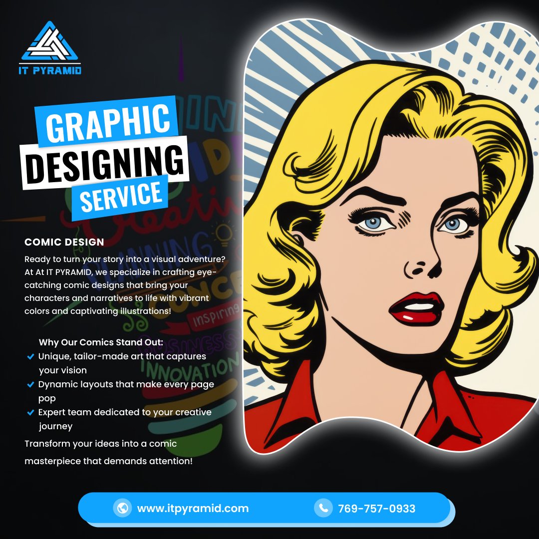 ITPyramid1's tweet image. Unleash Your Inner Superhero with Killer Comic Designs! From Storyboard to Speech Bubbles.

Reach out at 769-757-0933 or itpyramid.com

#ComicDesign
#ComicArt
#GraphicNovel
#IndieComics
#CharacterDesign
#ComicCreators
#heroArt
#MangaStyle
#WebtoonArt
#ComicBookArtist