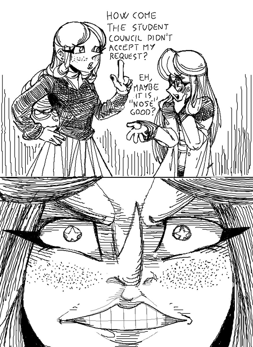 Will only use this account for now to post finished work and silly comics, but you can still follow me on Bluesky c: