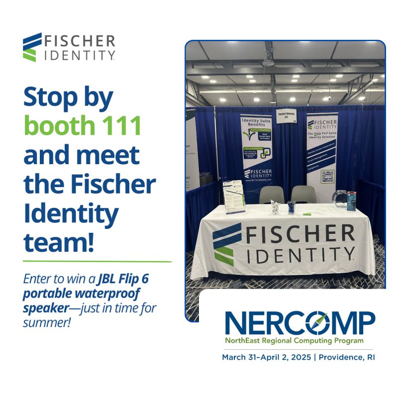 MichealJ82's tweet image. Chuck Donnelly and David Buckley are excited to be at #NERCOMP25! 🎉 Stop by the Fischer Identity booth 111 for a chat and a chance to win a JBL FLIP 6 portable waterproof speaker—perfect for your summer adventures! 🌞🎶 Don’t miss out—come say hi and enter to win!
