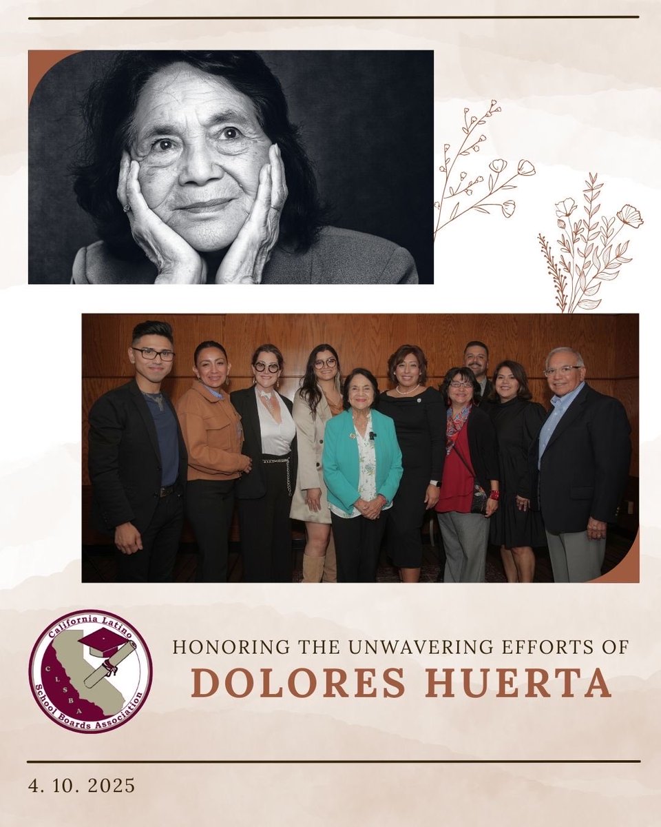 Thank you, Dolores, for your lifelong commitment to uplifting communities and empowering voices that too often go unheard. Your legacy lives on in every classroom and every movement that fights for fairness and opportunity 

CLSBA was honored to have met Dolores Huerta—a true