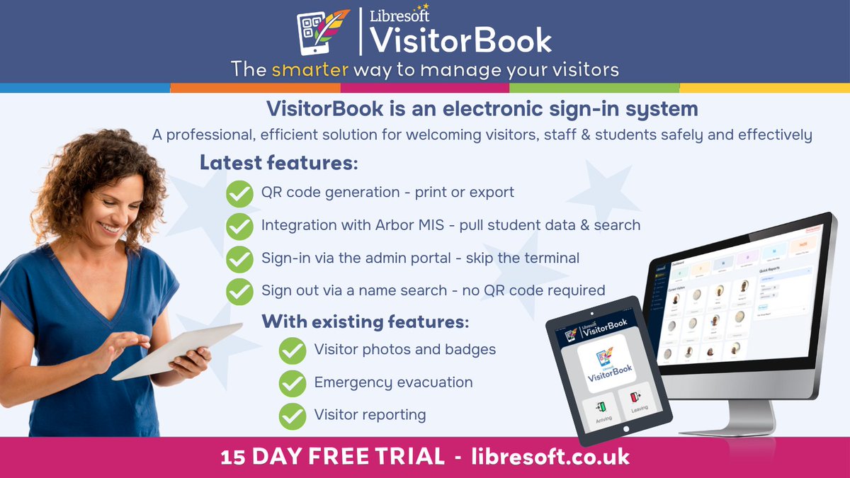 ⭐We're pleased to announce we've made some updates to VisitorBook to improve the functionality. The latest release has been auto-rolled out to all users⭐

libresoft.co.uk/products/libre…