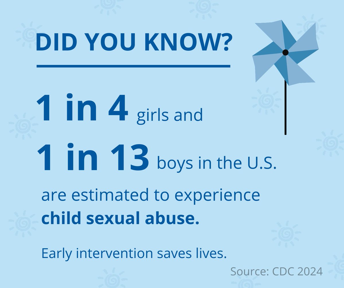 On average, 1 in 4 girls and 1 in 13 boys will experience abuse or neglect every year.

👉 Learn the signs.
📞 Report concerns.
💙 Be the adult a child can count on.
Take action today—because every child deserves safety.

#ChildAbusePreventionMonth #PreventionIsPossibleswea