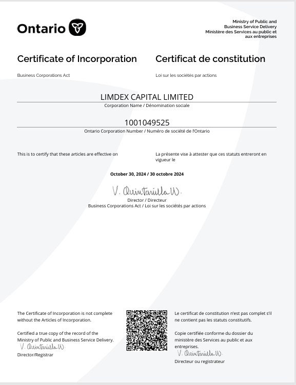 Limdex is a Canadian investment platform that exchanges our money with the help of traders in the cryptocurrency market and provides us with a stable daily income of 0.6% per day.Limdex is registered in Canada and has a full package of documents and licences to accept investments