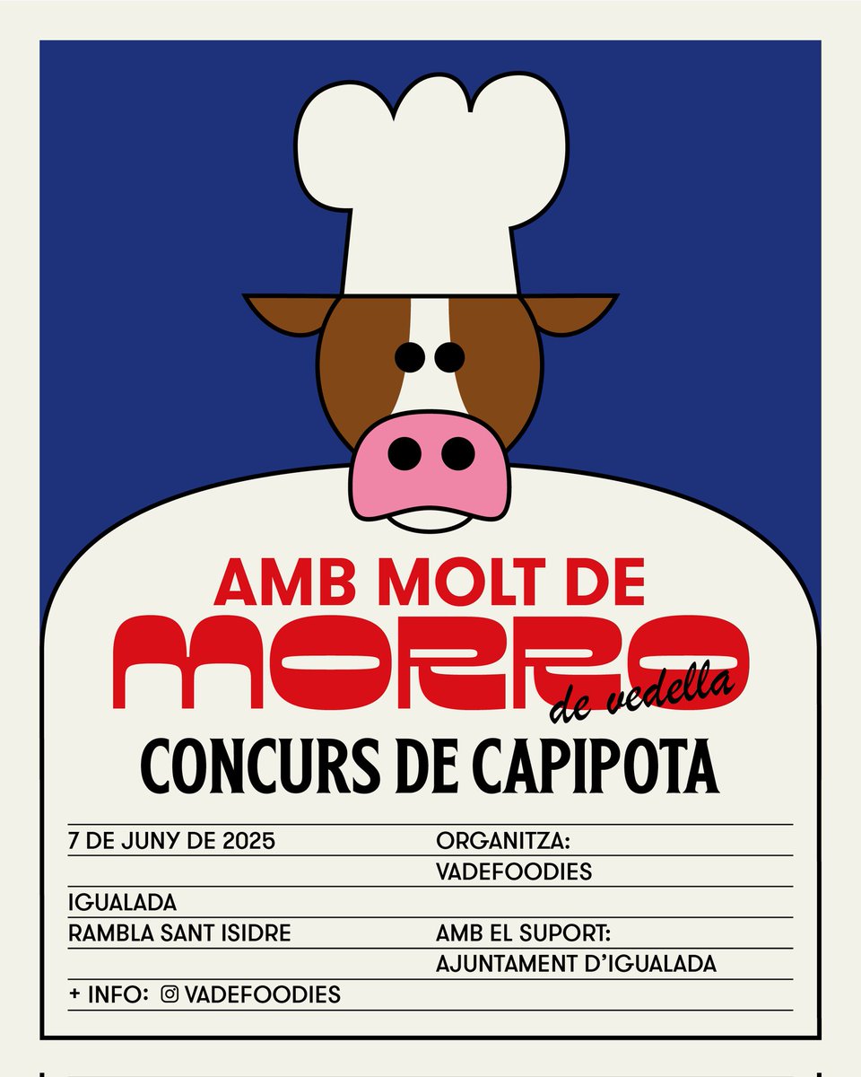 VadeFOODIES (@vadefoodies_igd) on Twitter photo 🔊Restaurants de Catalunya que cuineu capipota! Ja us heu apuntat al concurs?
🏆Premis de 200 € i 500 €
👩🍳 I un jurat de primera amb <a href="/MAlbercocs/">Maria Nicolau</a> Jonathan Nuevo d'<a href="/Esmorzarsdefor1/">Esmorzars de Forquilla</a> <a href="/RosaMolinero/">Rosa Molinero Trias</a> i <a href="/marccastells/">Marc Castells</a>
ℹ vadefoodies.cat 🔊Restaurants de Catalunya que cuineu capipota! Ja us heu apuntat al concurs?
🏆Premis de 200 € i 500 €
👩🍳 I un jurat de primera amb <a href="/MAlbercocs/">Maria Nicolau</a> Jonathan Nuevo d'<a href="/Esmorzarsdefor1/">Esmorzars de Forquilla</a> <a href="/RosaMolinero/">Rosa Molinero Trias</a> i <a href="/marccastells/">Marc Castells</a>
ℹ vadefoodies.cat