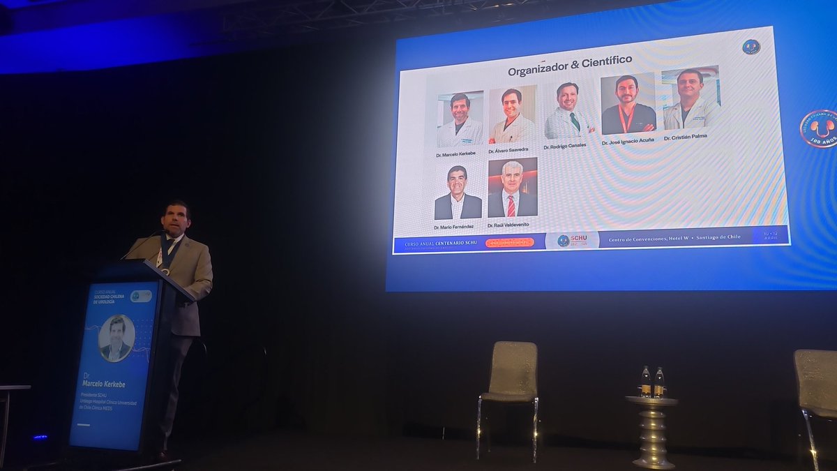Comienza nuestro curso Anual de la Sociedad Chilena de Urologia.  Celebrando nuestros 100 años con academia, aprendizaje y amistad