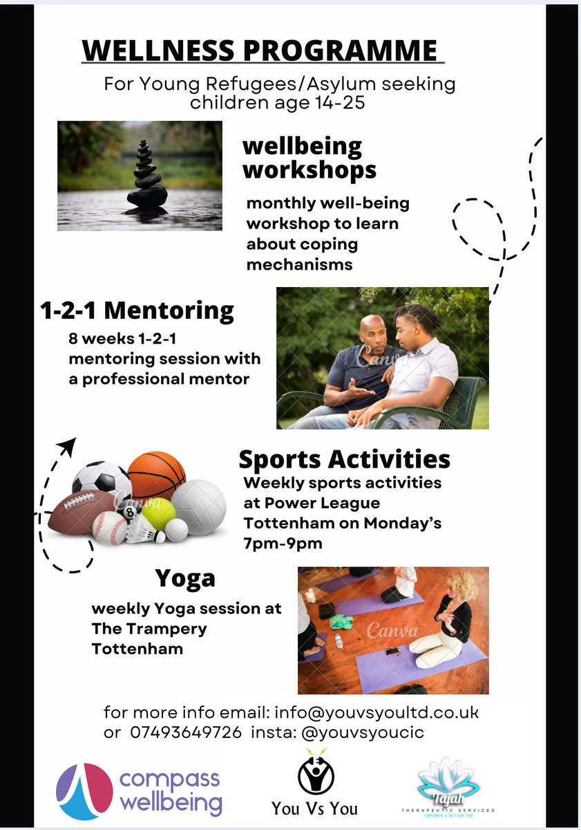 Ahmed Mohammed (@youvsyoultd) on Twitter photo We are happy to announced we've received more funding from <a href="/CompassWB/">Compass Wellbeing</a> to continue our work in supporting young refugees' well-being through recreational activities and workshops in <a href="/haringeycouncil/">Haringey Council</a> <a href="/EnfieldCouncil/">Enfield Council</a> #YouVsYou We are happy to announced we've received more funding from <a href="/CompassWB/">Compass Wellbeing</a> to continue our work in supporting young refugees' well-being through recreational activities and workshops in <a href="/haringeycouncil/">Haringey Council</a> <a href="/EnfieldCouncil/">Enfield Council</a> #YouVsYou