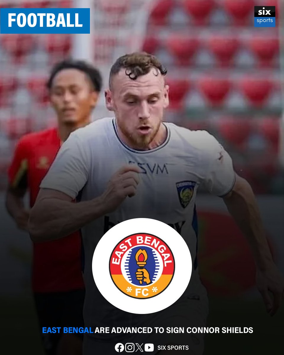 SixSportsIndia's tweet photo. 🔥 East Bengal on the Move!
The Red & Gold Brigade are closing in on Connor Shields 📝⚽
A fresh boost up front for the new season! 👊🔴🟡
#EastBengal #ConnorShields #ISLTransfers #IndianFootball #SixSports4o https://t.co/towsOma5ei