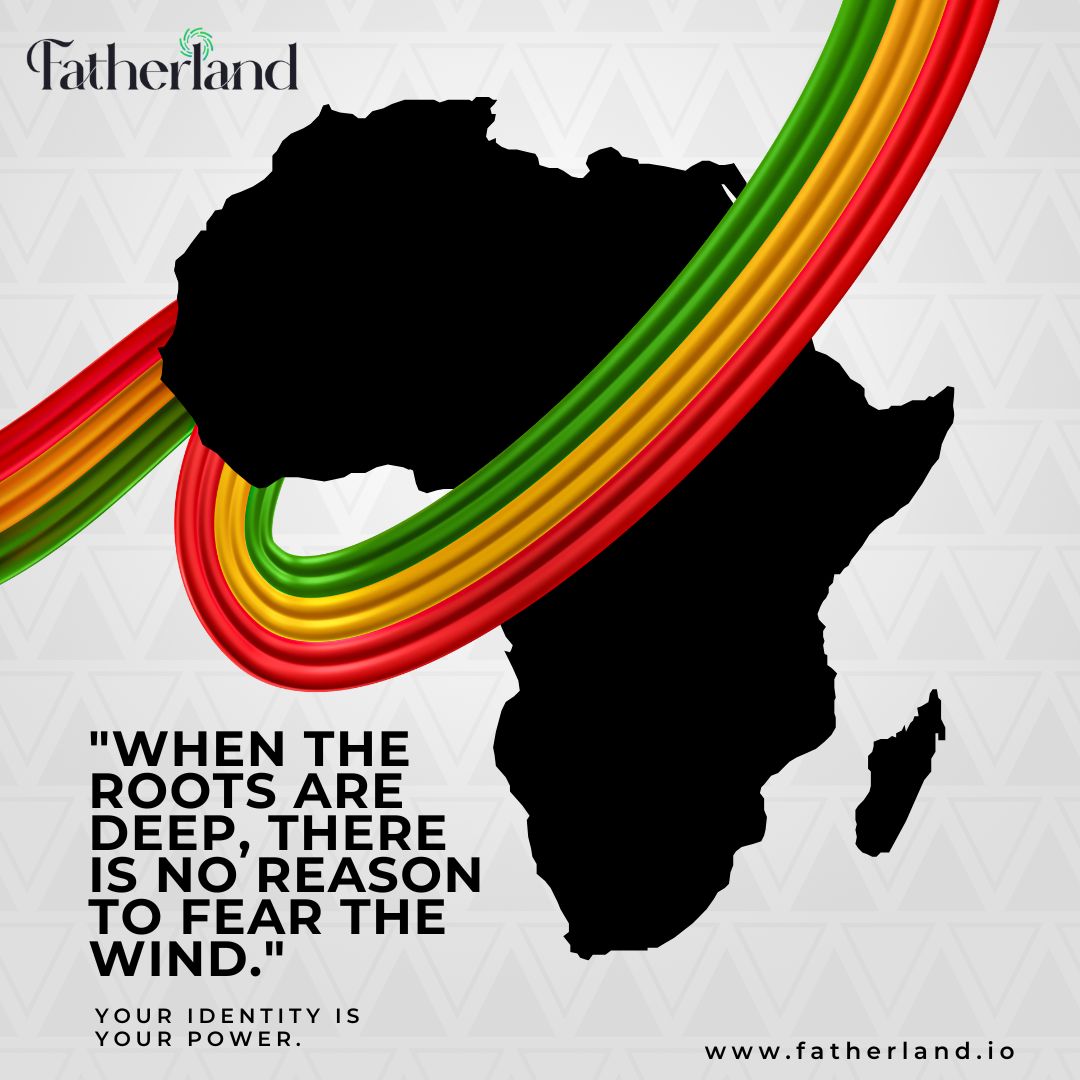 Fatherland_io's tweet photo. "When the roots are deep, there is no reason to fear the wind."

Your identity is your power.
At Fatherland, we honour heritage, community, and the courage to stand tall.

#MyFatherland #PoweredByFatherland #AfrocentricLiving #AfricanProverbs #RootsAndFutures https://t.co/NHZAW4CoG5