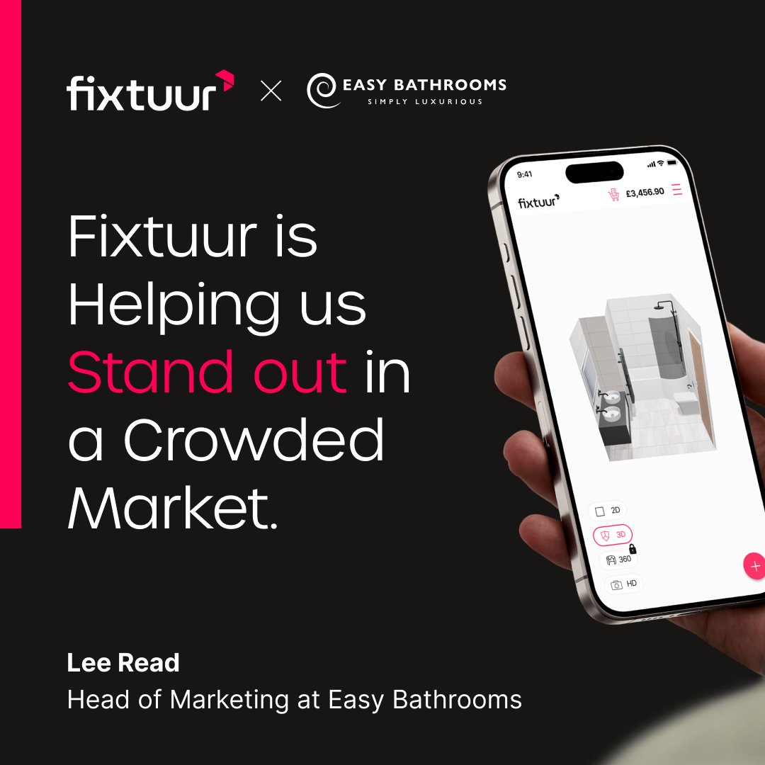 Fixtuur's tweet photo. What are you actively doing to give your customers confidence to buy? 

For Easy Bathrooms, we not only focused on enhancing their customer journey, but also on helping them stand out in a crowded market.🚀

Read the full conversation below.👇
https://t.co/9hyZrveNqI https://t.co/boj5DHVg49