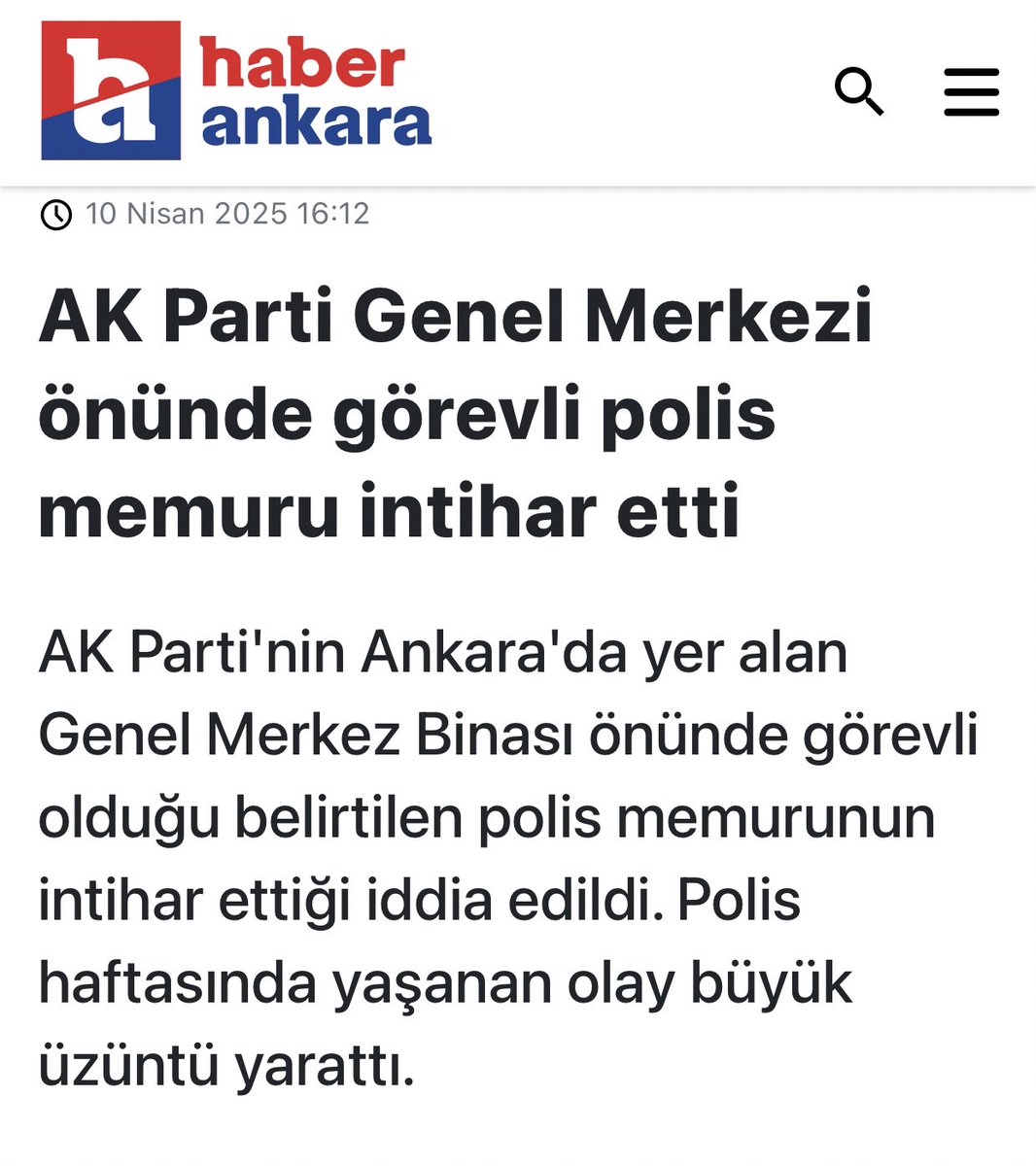 ucoklardan's tweet photo. Akp Genel Merkezi önünde, yaşadığı baskılar ve problemlere dayanamayan bir polisin intihar ettiği iddia ediliyor. 
Son dakika haberi, soruşturma başlatılmış.
Çok, çok üzücü.. https://t.co/jfwep7gCRa