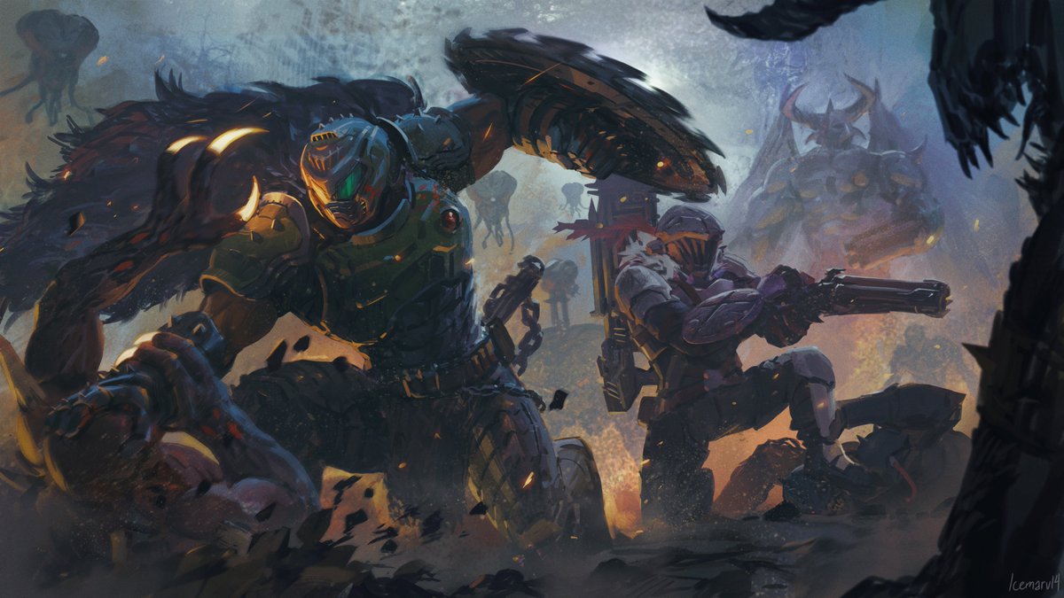 "The Dark Ages" 
#DOOM #DOOMTheDarkAges #goblinslayer