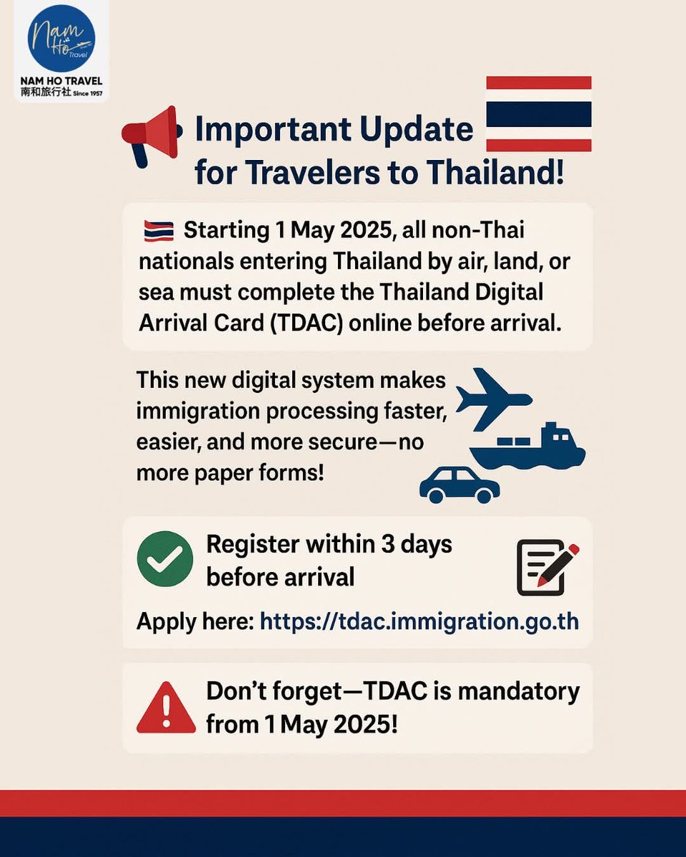 zalyazahari's tweet photo. 3 hari sebelum pergi korang kena isi Thailand Digital Arrival Card ni dulu. Dah tak macam sebelum ni boleh pergi begitu saja. 

Web ada di gambar : https://t.co/ZURmXh9Rrk