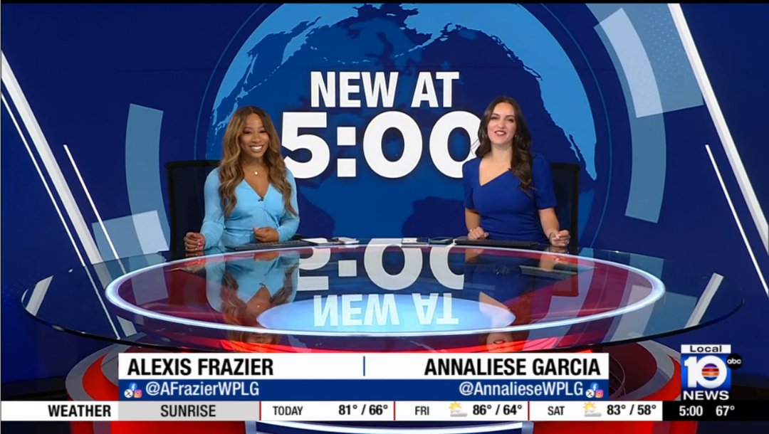 🥰❤️😍  <a href="/AFrazierWPLG/">Alexis Frazier</a>  <a href="/annalieseWPLG/">Annaliese Garcia</a>