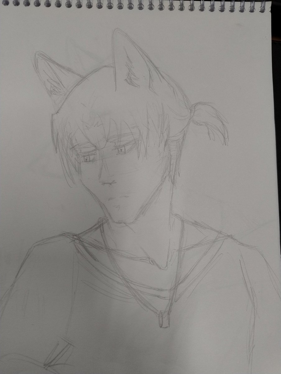 Inukuroo's tweet photo. Just a quick traditional sketch

#art #animeart #oc #originalcharacter #sketch #traditional #bust #wolfears https://t.co/YqucAxWMNU