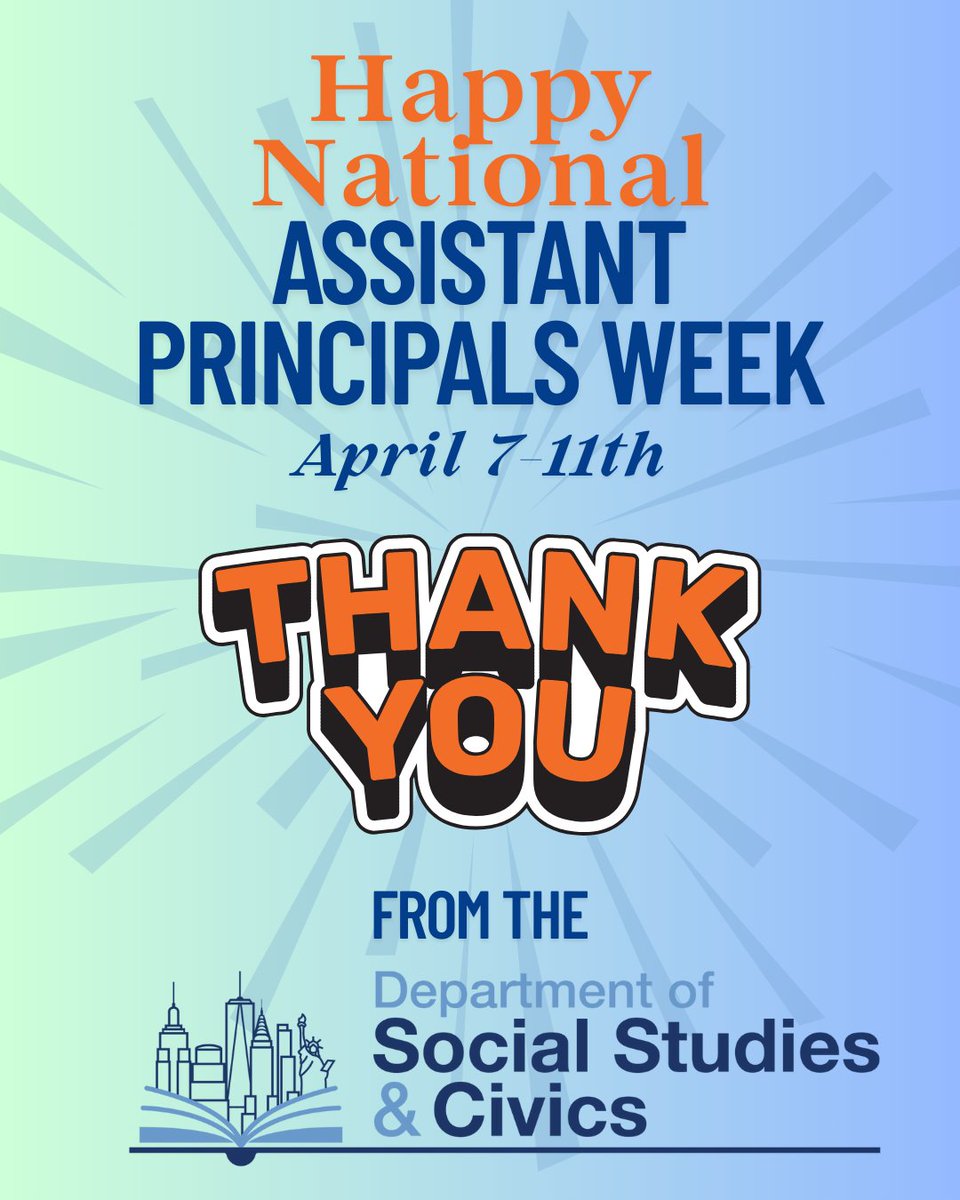 Happy National Assistant Principals Week! 🎉 From April 7–11, 2025, we’re celebrating the leaders who keep our schools running smoothly and make their school communities incredible places to be! Thank you for all you do!