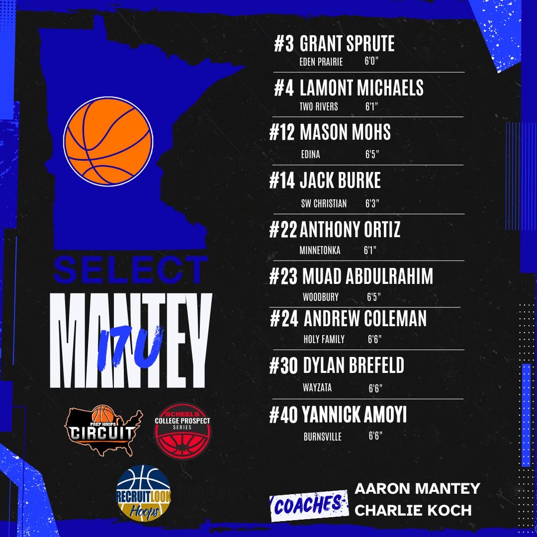 🏀Minnesota Select Mantey 17U🏀