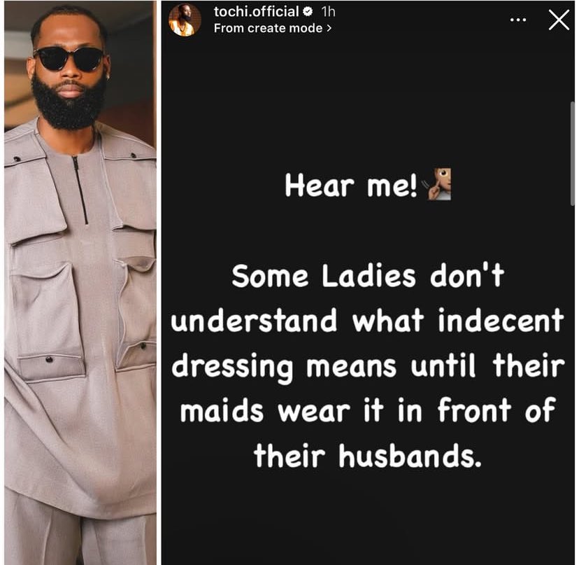 TheTWAAPR's tweet photo. Some Ladies don't understand what indecent dressing means until their maids wear it in front of their husbands- BBNaija's Tochi

Ondo Chioma At 16 Almost All Nigerian Mummy Zee https://t.co/ej2o2vQJ72