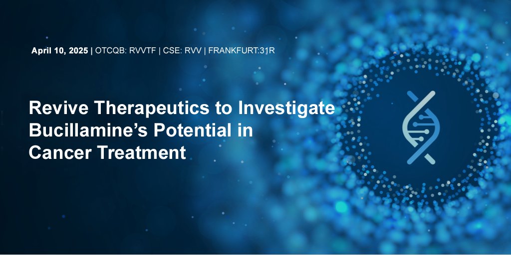 Revive Therapeutics (CSE: RVV, US: RVVTF) Official tweet media