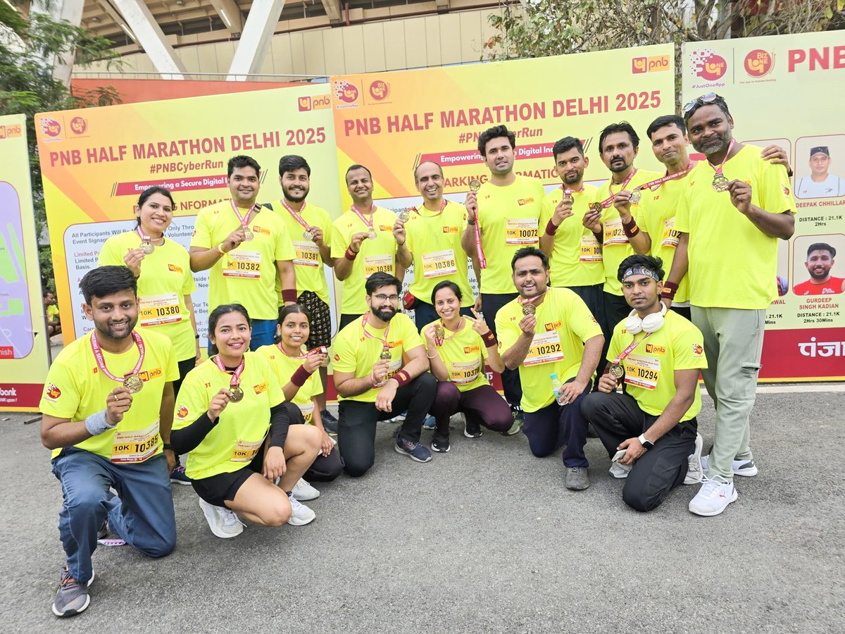 cyfuture's tweet photo. #PNBHalfMarathonDelhi2025

10 km | 30+ #Cyfuturience | 1 unstoppable spirit

Every single one of our team members showed up, pushed through, and crossed that finish line—with grit, heart, and the classic “never give up” attitude that defines Cyfuture.

Congratulations, Team! https://t.co/Ugv3EPOKuU
